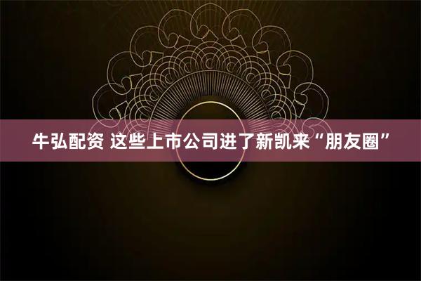 牛弘配资 这些上市公司进了新凯来“朋友圈”